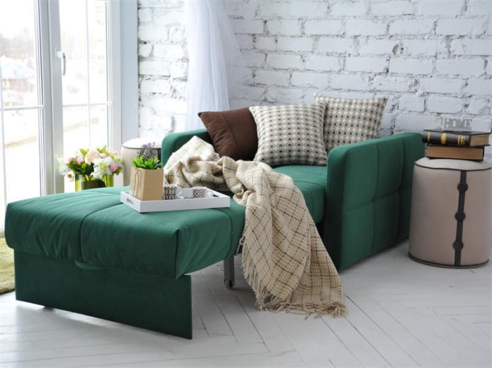Кревет-фотеља: фотографија, идеје за дизајн, боја, избор пресвлаке, механизам, пунило, оквир