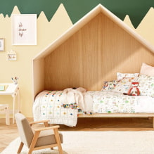 Bed-house en la habitación de los niños: fotos, opciones de diseño, colores, estilos, decoración-7