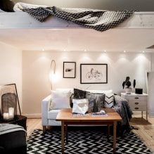 Bed under the ceiling: recommendations for choice, types, design, photo in various styles-1