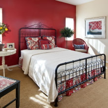 Krevet u spavaćoj sobi: fotografija, dizajn, vrste, materijali, boje, oblici, stilovi, dekor-3