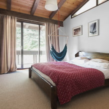 Cama en el dormitorio: foto, diseño, tipos, materiales, colores, formas, estilos, decoración-5