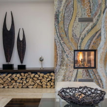 Mosaic in the interior: finishes, types, forms of tiles, color, design and drawings-5