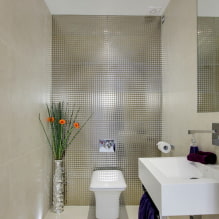 Πλακάκι στην τουαλέτα: σχέδιο, φωτογραφία, συμβουλές επιλογής, τύποι, χρώματα, σχήματα, παραδείγματα διάταξης-6