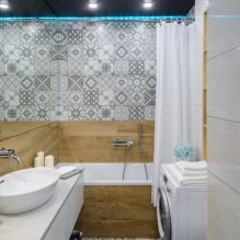 Carreaux pour une petite salle de bain: choix de taille, couleur, design, forme, agencement-4