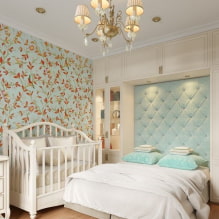 Schlafzimmer mit Kinderbett: Design, Layout-Ideen, Zoning, Beleuchtung-2