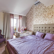 Camera da letto con una culla: design, idee di layout, suddivisione in zone, illuminazione-5