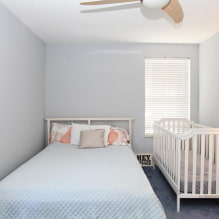 Chambre avec lit d'enfant: design, idées d'aménagement, zonage, éclairage-6