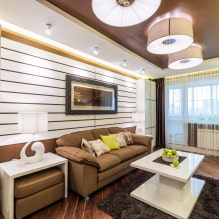 Brun sofa i interiøret: typer, design, polstermaterialer, nyanser, kombinasjoner-5