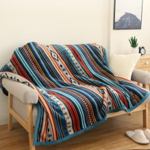 Bedspread on a sofa: types, design, colors, fabrics for wraps. How to arrange the plaid nicely? -5