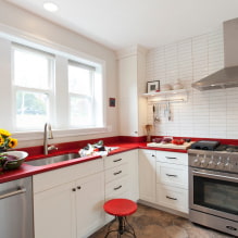 Welche Küchenarbeitsplatte ist besser? Typen und Eigenschaften, Design, Foto im Innenraum-5