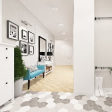 La combinazione di piastrelle e laminato sul pavimento: idee di design per il corridoio e la cucina-7