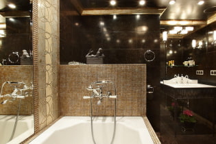 Jubin bilik mandi: petua pilihan, jenis, bentuk, warna, reka bentuk, kemasan