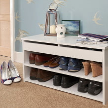 Шкаф за обувки в коридора: съвети за подбор, видове, форми, материали, цветове-4