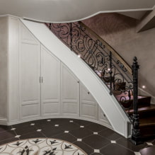 Armario debajo de las escaleras: tipos, opciones de relleno, ideas originales en una casa privada-1