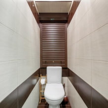 Tuvalette gardırop: tasarım, çeşitleri, konum seçenekleri, iç mekanda fotoğraf-1