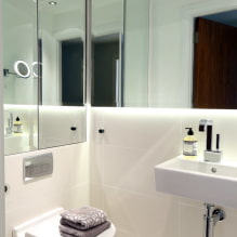 Šatníková skriňa na záchode: dizajn, typy, možnosti umiestnenia, fotografia v interiéri-2