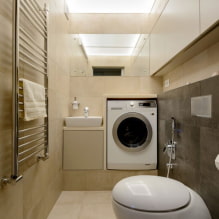 Гардероб в тоалетната: дизайн, видове, опции за местоположение, снимка в интериора-5