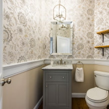 Garderobe i toilettet: design, typer, placeringsmuligheder, foto i det indre - 7