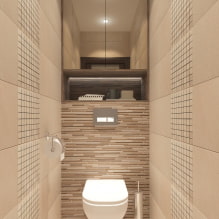 Armoire dans les toilettes: design, types, options d'aménagement, photo à l'intérieur-8