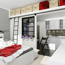 Design studio apartment 25 square meters. m. - interior photos, projects, arrangement rules-5