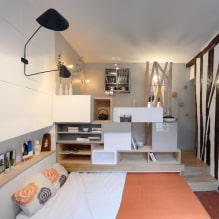 Дизайн студио апартамент 29 квадратни метра. м. - снимка на интериора, идеи за подреждане-0
