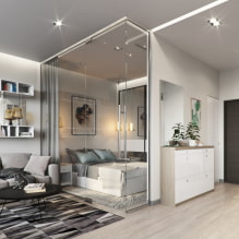 Design de um apartamento estúdio: idéias de design, iluminação, estilos, decoração-0
