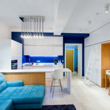 Dizajn studio apartmana: dizajnerske ideje, rasvjeta, stilovi, ukras-4