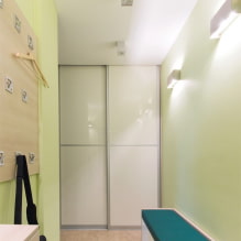 Garderobe i gangen og korridoren: utsikt, interiør, beliggenhet, farge, design-4