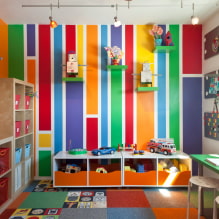 Police v dětském pokoji: typy, materiály, design, barvy, možnosti plnění a umístění-1