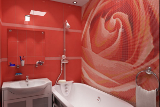 Κόκκινο μπάνιο: σχεδιασμός, συνδυασμοί, αποχρώσεις, υδραυλικά, παραδείγματα διακόσμησης τουαλέτας