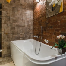 חדר אמבטיה בסגנון לופט: בחירת גימורים, צבעים, ריהוט, אינסטלציה ועיצוב -4