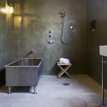 Bēniņu stila vannas istaba: apdares materiālu izvēle, krāsas, mēbeles, santehnika un dekors-5