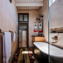 Badezimmer im Loft-Stil: Auswahl an Oberflächen, Farben, Möbeln, Sanitär und Dekor-8