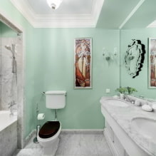 חדר אמבטיה בסגנון קלאסי: בחירת גימורים, ריהוט, אינסטלציה, תפאורה, תאורה -2