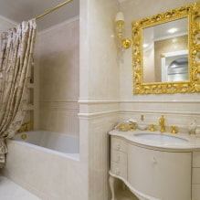 חדר אמבטיה בסגנון קלאסי: מבחר גימורים, ריהוט, אינסטלציה, תפאורה, תאורה -5