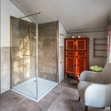 Klasiskā stila vannas istaba: apdares materiālu izvēle, mēbeles, sanitārtehnikas izstrādājumi, dekori, apgaismojums-6
