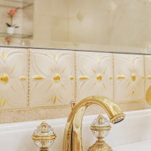 Klasiskā stila vannas istaba: apdares materiālu izvēle, mēbeles, sanitārtehnikas izstrādājumi, dekori, apgaismojums-8