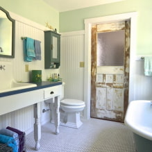 Provansas stila vannas istaba: santehnikas izvēle, mēbeles, apdare, apgaismojums-4