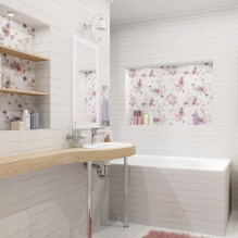 Banheiro no estilo provençal: uma escolha de encanamento, móveis, decoração, iluminação-5