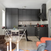 Appartement 40 m² m. - idées de design moderne, zonage, photos à l'intérieur-2