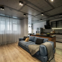 Lägenhet design 50 kvm m. - interiörfoton, layouter, stilar-1