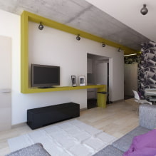Lägenhet design 50 kvm m. - interiörfoton, layouter, stilar-2