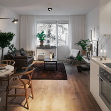 Appartement design 50 sq. m. - photos intérieures, dispositions, styles-5