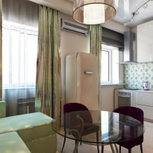 Appartamento design 36 mq m. - suddivisione in zone, idee di arrangiamento, foto all'interno-3