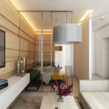Thiết kế của căn hộ rộng 35 mét vuông. m. - hình ảnh, phân vùng, ý tưởng thiết kế nội thất-5