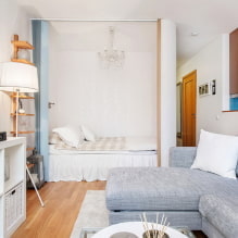 Appartement design 38 m² m. - photos intérieures, zonage, idées d'aménagement-5