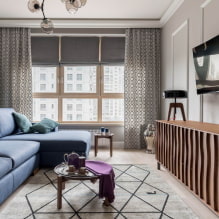 Appartement design 45 m² m. - idées de rangement, photo à l'intérieur-3