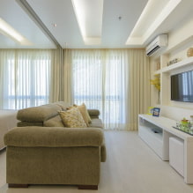 Návrh bytu 45 m2. m. - nápady pro uspořádání, fotografie v interiéru-4