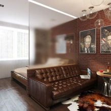 Disseny d'apartaments de 45 m² m. - idees per a l'arranjament, foto a l'interior-7