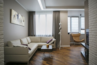 Das Design der Wohnung ist 70 Quadratmeter. m. - Ideen für die Anordnung, Foto im Inneren der Räume